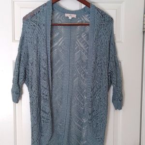 Dusty Blue Knit Cardigan